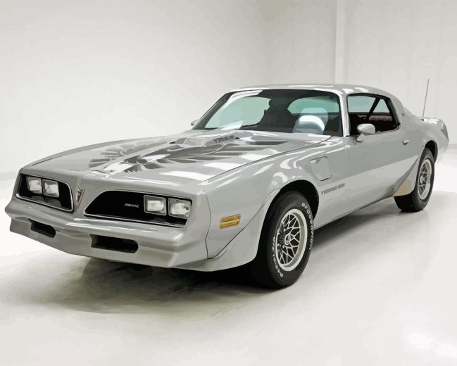 Grey 1978 Trans Am Paint By Numbers