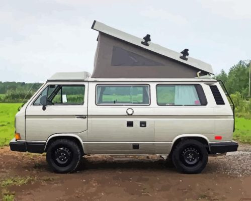 Grey VW T3 Westfalia Paint By Numbers