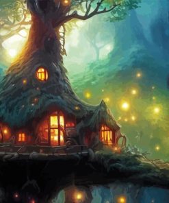 House In The Forest Paint By Numbers