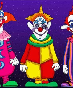 Killer Klowns From Outer Space Paint By Numbers