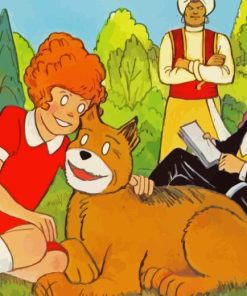 Little Orphan Annie Paint By Numbers