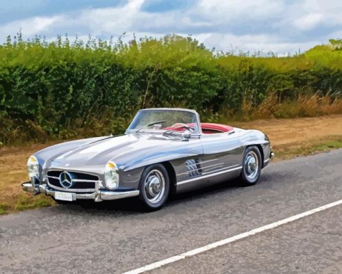 Mercedes 300sl Paint By Numbers