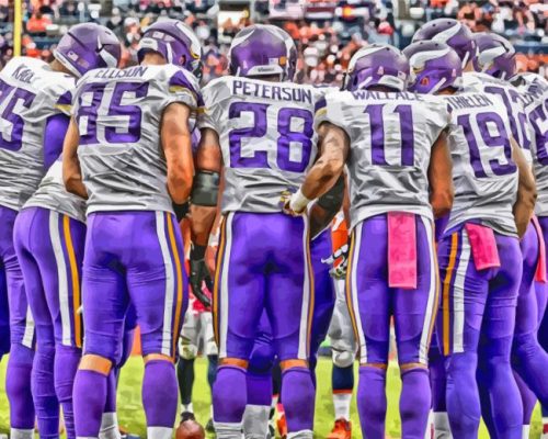 Minnesota Vikings Team Paint By Numbers