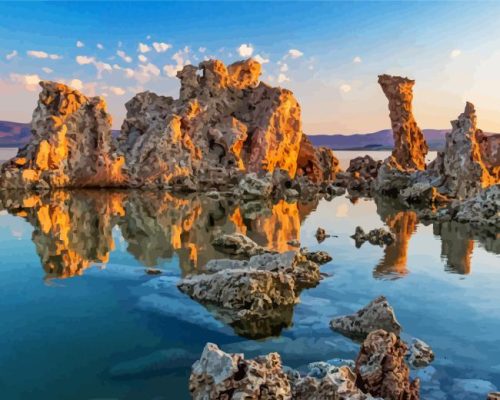 Mono Lake Paint By Numbers