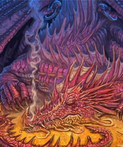 Smaug Sleeping Paint By Numbers