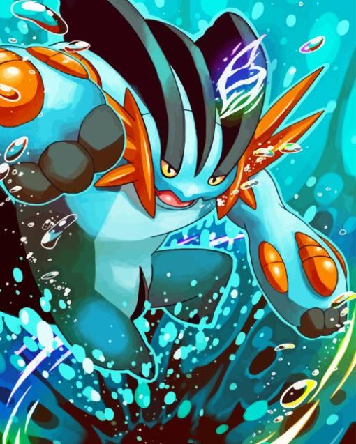 Swampert Paint By Numbers