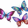 Three Butterflies Paint By Numbers