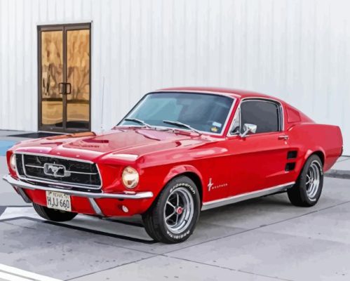 1967 Ford Mustang Paint By Numbers