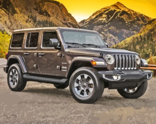 2018 Jeep Wrangler Paint By Numbers