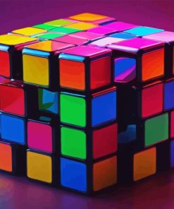 3D Rubiks cube Paint By Numbers