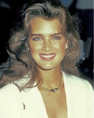 Actress Brooke Shields Paint By Numbers