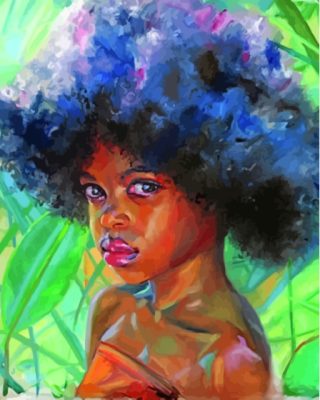 African American Girl Paint By Numbers