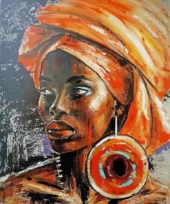 African Lady Abstract Paint By Numbers