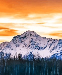 Alaska Pioneer Peak Paint By Numbers