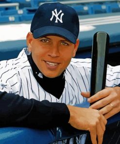 Alex Rodriguez Player Paint By Numbers