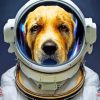 Animal Dog Astronaut Paint By Numbers
