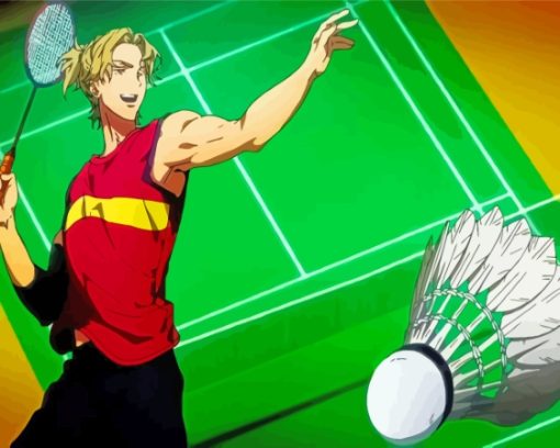 Anime Badminton Player Paint By Numbers