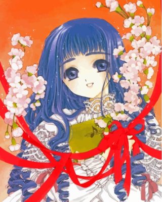 Anime Tomoyo Daidouji Paint By Numbers