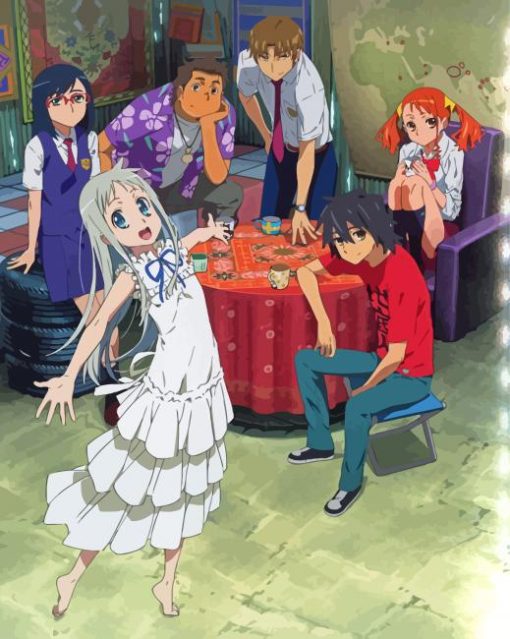 Anohana Characters Paint By Numbers