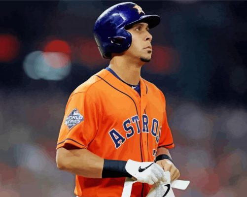 Astros Michael Brantley Paint By Numbers