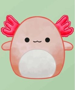 Axolotl Squishmallow Paint By Numbers
