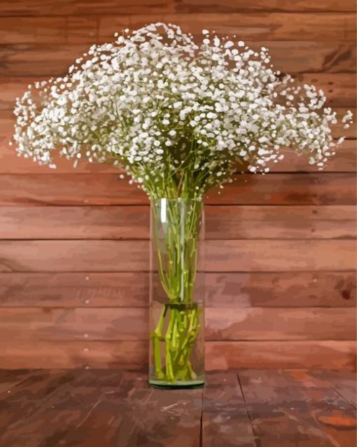 Babys Breath Gypsophila Paint By Numbers