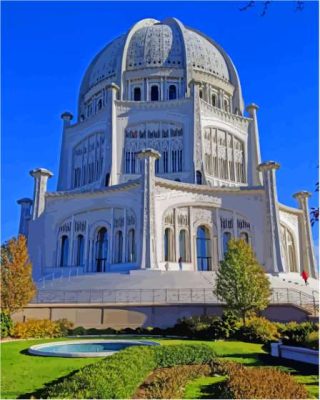 Bahai House Of Worship Paint By Numbers