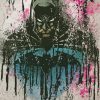 Batman Dark Splatter Paint By Numbers