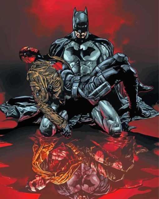 Batman And Red Hood Paint By Numbers
