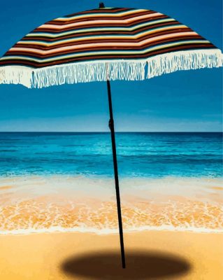 Beach Umbrella Paint By Numbers