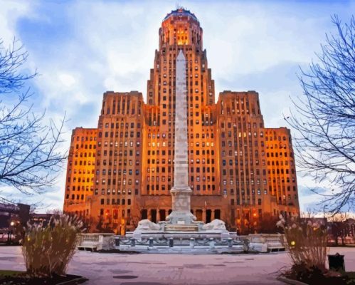 Buffalo City Hall Paint By Numbers