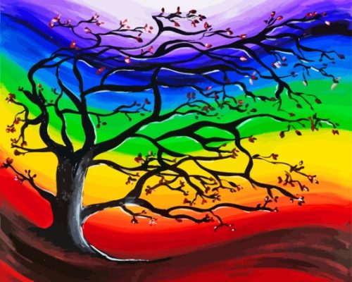 Chakra Tree Paint By Numbers