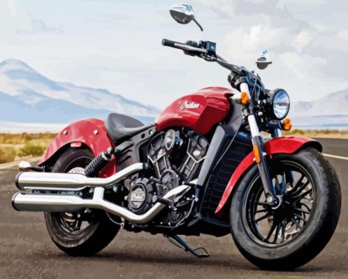 Indian Scout Paint By Numbers