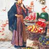 Lady Fruit Seller Paint By Numbers