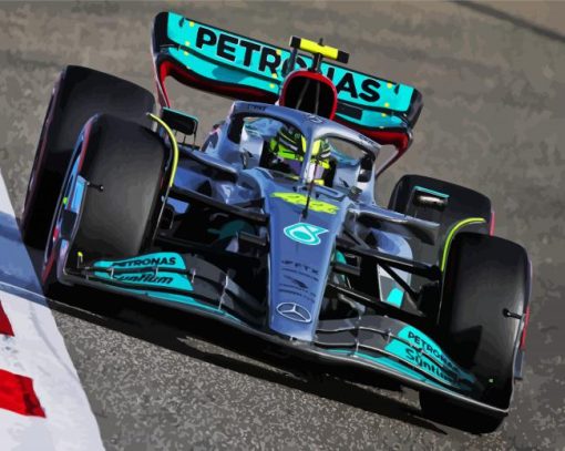 Lewis Hamilton Car Paint By Numbers