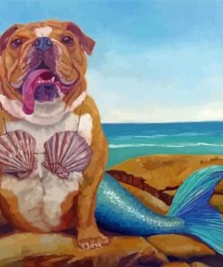 Mermaid Dog Paint By Numbers