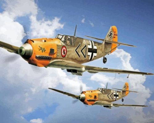 Messerschmitt Bf 109 Paint By Numbers