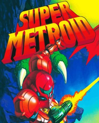 Metroid Art Paint By Numbers