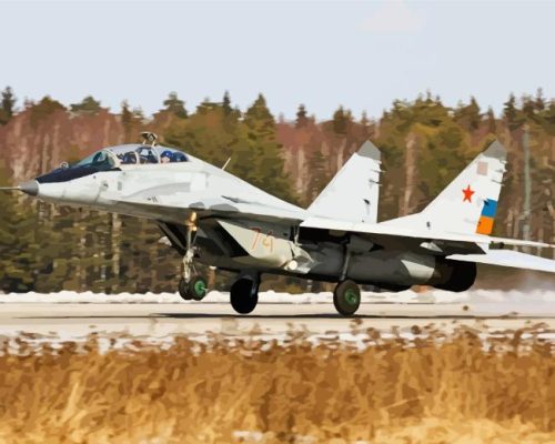 Mig 29 Fulcrum Paint By Numbers