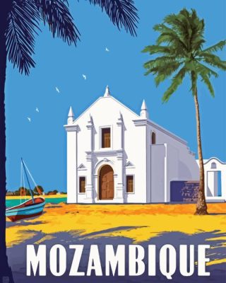 Mozambique Poster Paint By Numbers