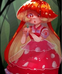 Mushroom Girl Paint By Numbers