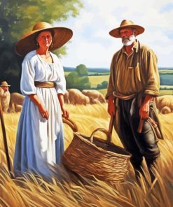 Old Farmers Couple Paint By Numbers