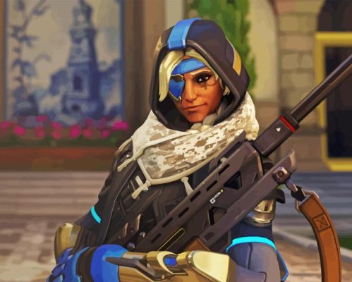 Overwatch Ana Paint By Numbers