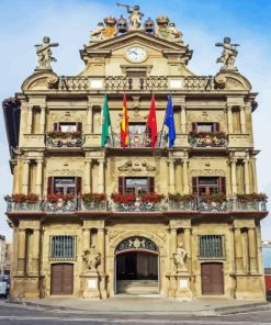 Pamplona Town Hall Paint By Numbers