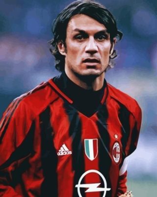 Paolo Maldini Paint By Numbers