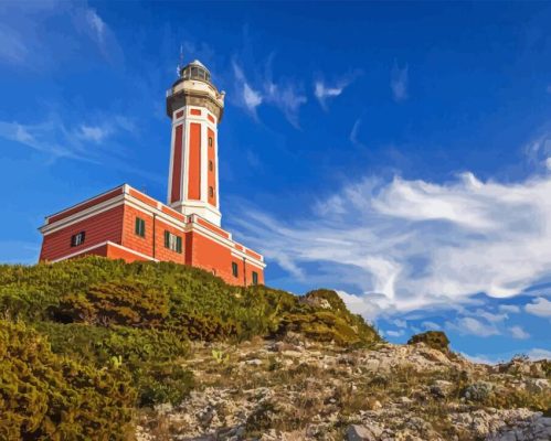 Punta Carena Lighthouse Paint By Numbers