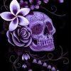 Purple Skull Paint By Numbers