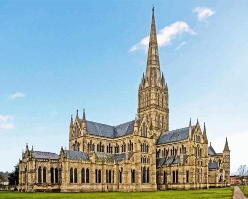 Salisbury Cathedral Paint By Numbers