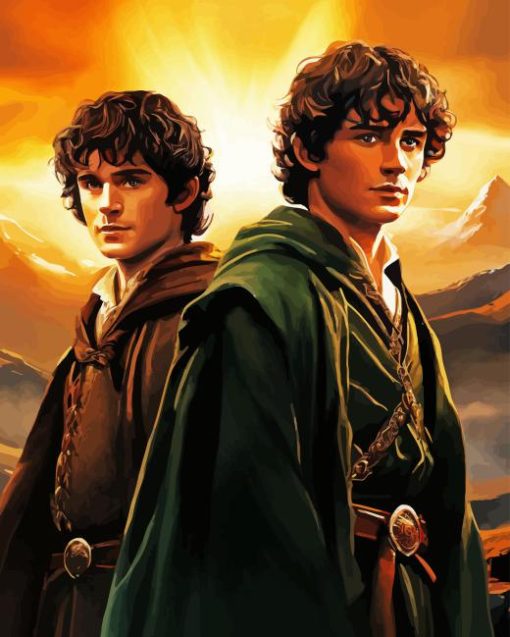 Sam And Frodo Paint By Numbers