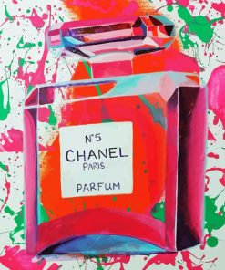 Splatter Chanel Bottle Paint By Numbers